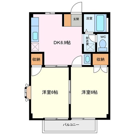 ドミール早川の物件間取画像